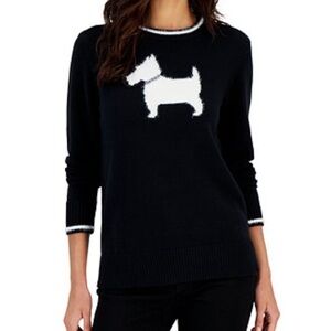 Charter Club Black and White Dog Sweater